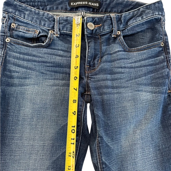 Express Barely Boot Low Rise Jeans Size 4R - Picture 6 of 16